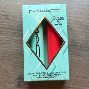 New MAC Cosmetics Squirt Plumping Gloss Stick Duo (Mint to Be & Heat Sensor)